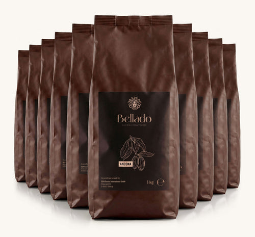 Bellado Kakaopulver Ancona – Gebinde mit zehn 1-kg-Beuteln